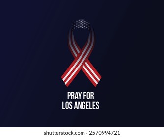 Pray for Los Angeles, California concept background.