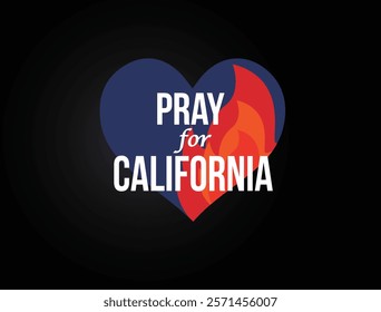 Pray for Los Angeles, California concept background.