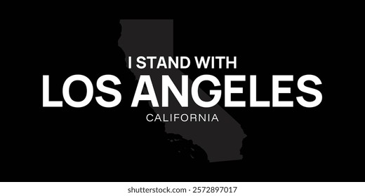 Pray for Los Angeles vector, Los Angeles wildfire in California state, USA illustration for banner, t-shirt, poster, sticker, badges, social media design