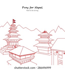 Pray for Nepal background