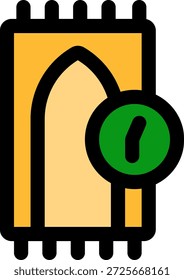 Abra el diseño lleno a mano del icono del estilo
