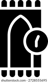 Diseño abierto del icono del estilo del glifo de la mano
