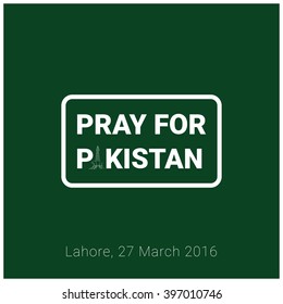 Pray for Pakistan Rubber Stamp. Vector illustration