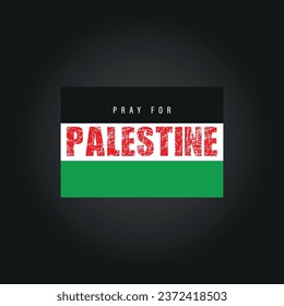 Pray for Palestine banner. Stop war. 