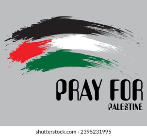 Reza por la ilustración vectorial de Palestina Fondo. Fondo de pantalla de la bandera palestina libre, volante, ilustración vectorial de banderas