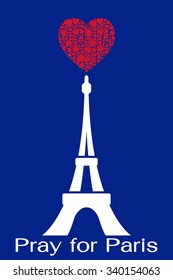Pray for Paris, hope to peace and hopeful to Eiffel.