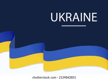 Pray for peace in Ukraine. Ukraine flag praying concept Save Ukraine from Russia.
Vector flat illustration on dark blue and white background. No war. vector illustration