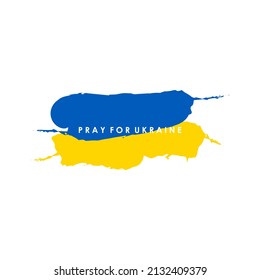Rezar por la paz en Ucrania Vector ilustraciones planas sobre fondo blanco. detener la guerra en Ucrania. Recen por la paz en Ucrania.