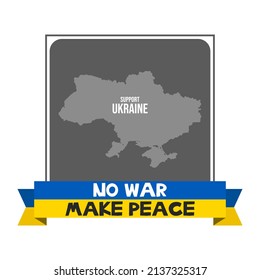 Pray for peace Ukraine Vector flat illustration on white background concept of Praying, mourning, humanity. No war.