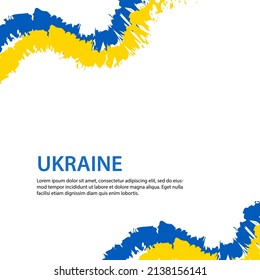 Pray for peace Ukraine Vector flat illustration on white background concept of Praying, mourning, humanity. No war.