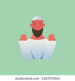Pray ramadhan flat design, ramadhan illustration flat design