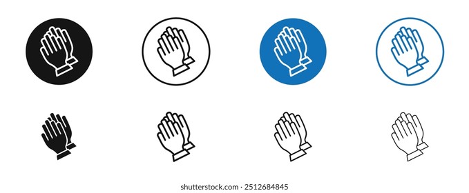 Pray in set in black and blue color