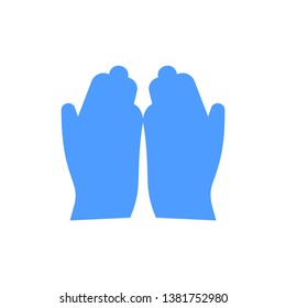 Pray sign icon - vector