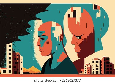 Pray for Syria earthquake, Pray for Turkey earthquake. vector illustration