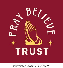 Pray T shirt Design templet, Vector, Illustration 