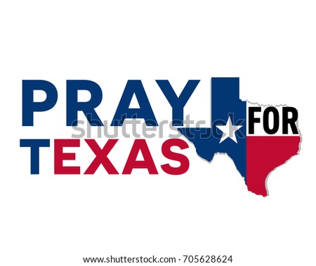 Pray for texas, the symbol of humanity for storm natural disaster in texas