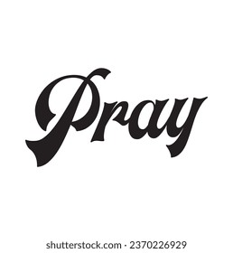 pray text on white background.