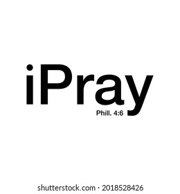 i pray tshirt design vector
