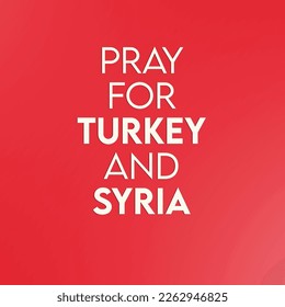 pray for turkey and syria peoples banner
