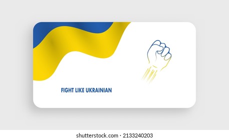  Pray for Ukraine. Flag of Ukraine. Fight for Ukraine.  Graphic concept for your design.