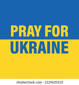 Pray For Ukraine flag graphic element Illustration template design
