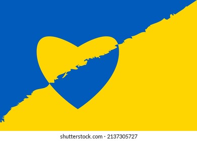 Recen por Ucrania, la bandera ucraniana reza como ilustración vectorial de concepto. Recen por la paz en Ucrania. Salvemos a Ucrania de rusia.