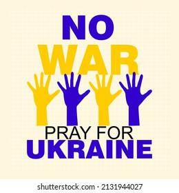  Pray For Ukraine, poster and banner vector
