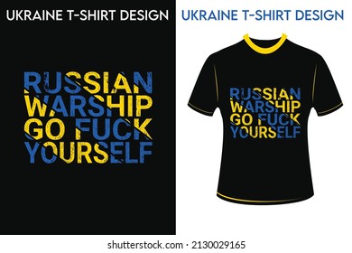 Pray for Ukraine, Ukraine Russia t-shirt design, Stop the war against Ukraine, vector illustration. Russian War. Save Ukraine from Russia. Putin politic