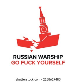 Pray for Ukraine, Ukraine Russia t-shirt design, Stop the war against Ukraine, vector illustration. Russian War. Save Ukraine from Russia. Russian warship