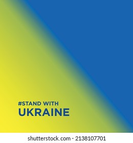 Pray for Ukraine sign. Heart icon with colors of Ukrainian flag. Vector isolated on white