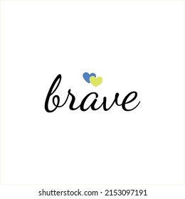 Pray for Ukraine sign. Illustration with colors of Ukrainian flag. Vector isolated on white