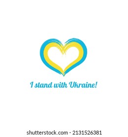 Pray for Ukraine sign. Vector isolated on white background