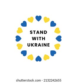 Pray for Ukraine sign. Vector isolated on white background