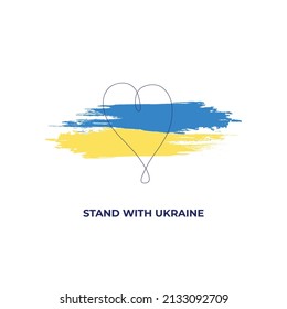 Pray for Ukraine sign. Vector isolated on white background	
