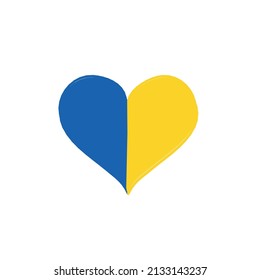 Pray for Ukraine sign. Vector isolated on white background	