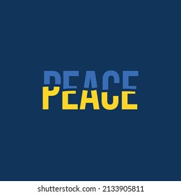 Pray for Ukraine sign. Vector isolated on white background