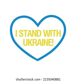 Pray for Ukraine sign. Vector isolated on white background