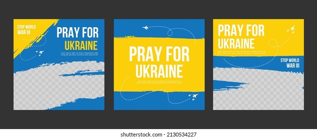 Pray For Ukraine social media post