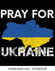 Pray for Ukraine, Stand with Ukraine Stop war, support T-shirt design