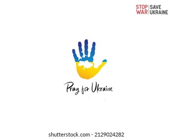 Pray for Ukraine. stop war save Ukraine. vector illustrations