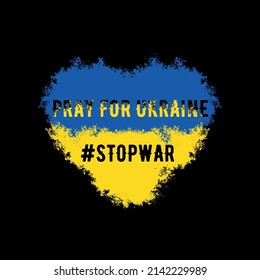 Pray For Ukraine and Stop War T shirt Design