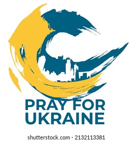 Pray for Ukraine. Support Ukraine. Ukrainian Patriot Shirt. Ukrainian Flag With text