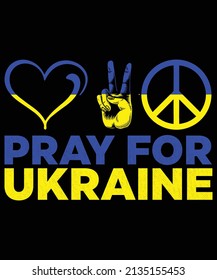 Pray for Ukraine T-shirt design