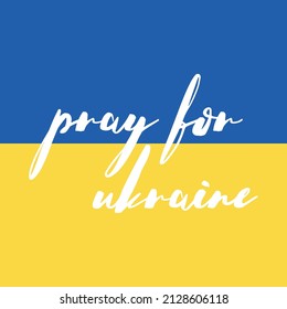 Pray for Ukraine vector graphic