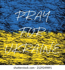 Ilustración De Vectores De Pray For Ukraine