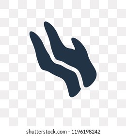 Pray vector icon isolated on transparent background, Pray transparency concept can be used web and mobile