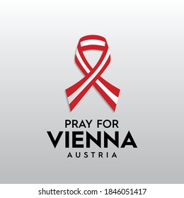 Pray for Vienna Austria. A support message to terror attacks victims.