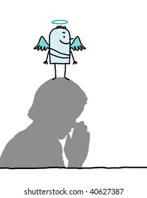 Gebet und Engel