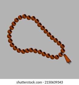 prayer beads. brown prayer beads