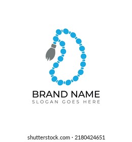 Prayer Beads Concept Logo, İllustrator Template.